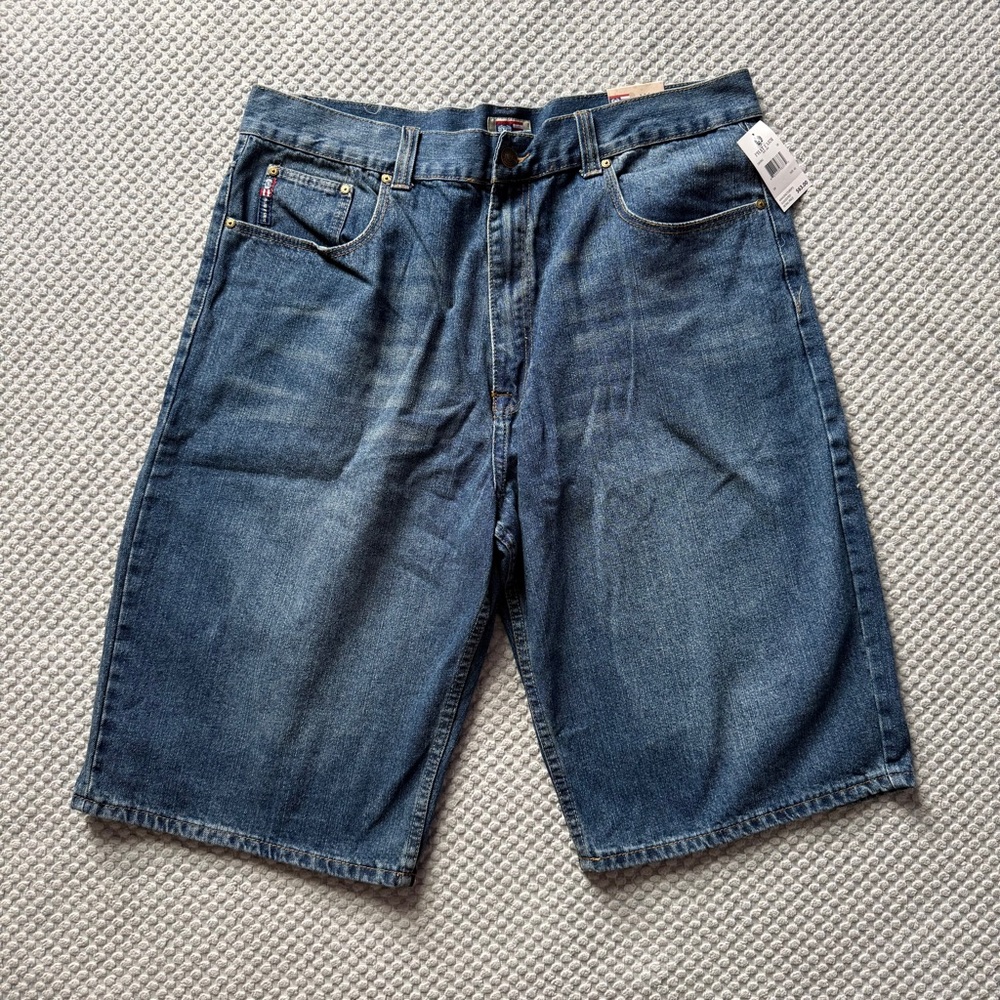 NWT Vintage Phat Farm Men's Blue Denim Jean Shorts